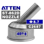 ATTEN C2687 NOZZLE BEND ST-862D πλάγια 45° μύτη 8.7mm επαγγελματικού σταθμού ζεστου αέρα
